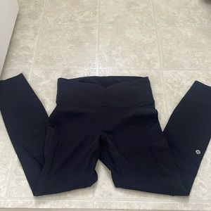 Lululemon fast and free tight black 6